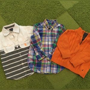 Ralph Lauren 2T, Nautica 12 MO & U.S Polo Assn. 2T Boy’s Shirts NWT